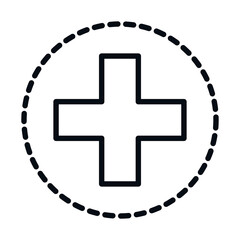 Obraz premium math education school science arithmetic addition symbol line and style icon