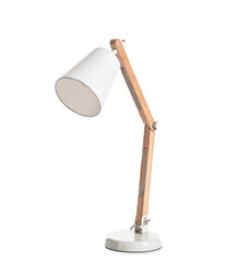 Stylish lamp on white background