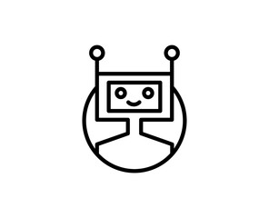Bot line icon