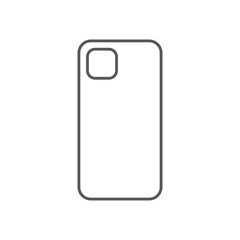Triple camera smartphone case icon isolated on white background. Triple camera symbol modern, simple, vector, icon for website design, mobile app, ui. Vector Illustration