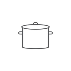 Cooking pot icon. Vector Illustration