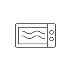 Microwave icon. Vector Illustration