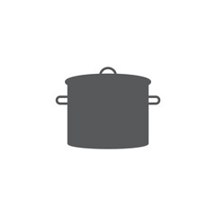 Cooking pot icon. Vector Illustration