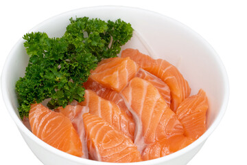 Salmon Sashimi, Japanese food,fresh sashimi, raw salmon