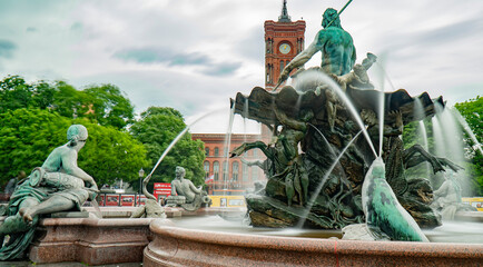 Neptunbrunnen in Berlin Nahaufnahmen © Jochen
