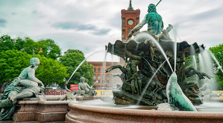 Neptunbrunnen in Berlin Nahaufnahmen © Jochen