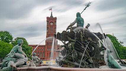 Neptunbrunnen in Berlin Nahaufnahmen © Jochen