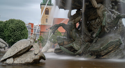 Neptunbrunnen in Berlin Nahaufnahmen © Jochen