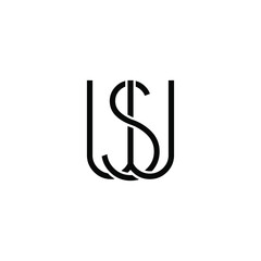 sw letter original monogram logo design