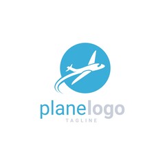 Airplane Logo Template Design Vector