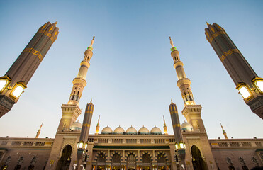 Nabawi Mosque, The Prophet Muhammad Mosque, a holy mosque for moslem people in Medina, Saudi Arabia. © Sony Herdiana