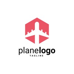 Obraz premium Airplane Logo Template Design Vector