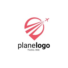 Airplane Logo Template Design Vector