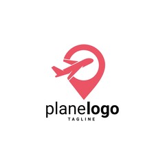 Airplane Logo Template Design Vector