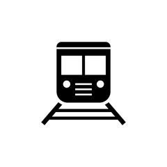Vector train icon on a white background.