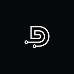  Professional Innovative Initial D logo and DD logo. Letter D DD Minimal elegant Monogram. Premium Business Artistic Alphabet symbol and sign