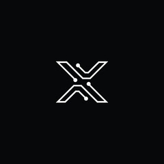 Fototapeta na wymiar Professional Innovative Initial X logo and XX logo. Letter X XX Minimal elegant Monogram. Premium Business Artistic Alphabet symbol and sign
