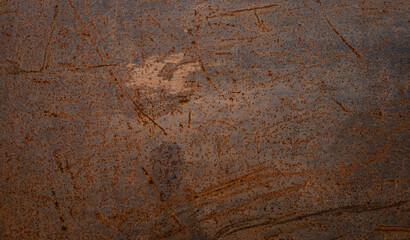 Grunge rusted metal texture, rust and oxidized metal background. Old metal iron panel