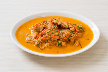panang curry with pork