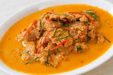 panang curry with pork