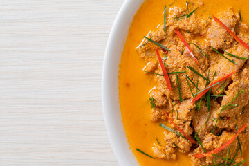 panang curry with pork