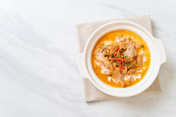 panang curry with pork