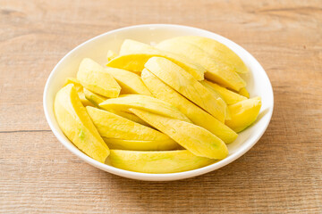 fresh green and golden mango