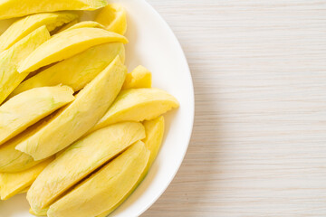 fresh green and golden mango