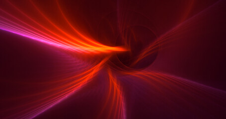 Obraz premium 3D rendering abstract red fractal light background