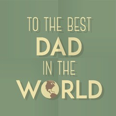 Fototapeta premium Father's day poster