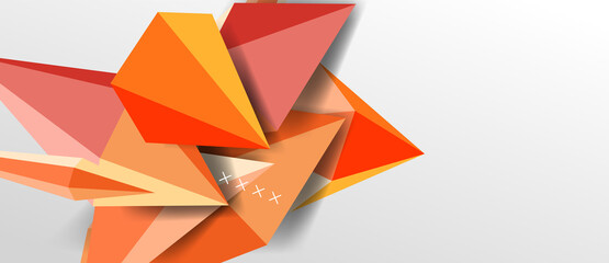 Trendy simple triangle abstract background, dynamic motion concept. Vector Illustration For Wallpaper, Banner, Background, Card, Book Illustration, landing page