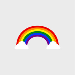 Rainbow icon. Vector Illustration