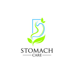 Fototapeta premium stomach care logo. icon designs concept vector illustration