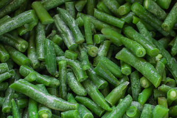 green beans. vegetables. green. texture
