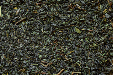 green tea leaves. texture. background