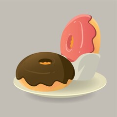 Assorted donut flavours