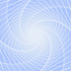 Radial line with bule background.