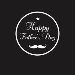 Obraz premium Father's day label