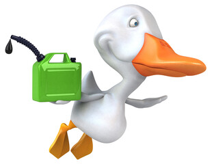 Fun duck - 3D Illustration