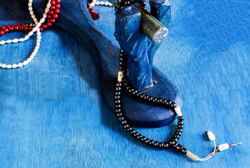 Tibetan Buddhist rosary, called mala or japamala