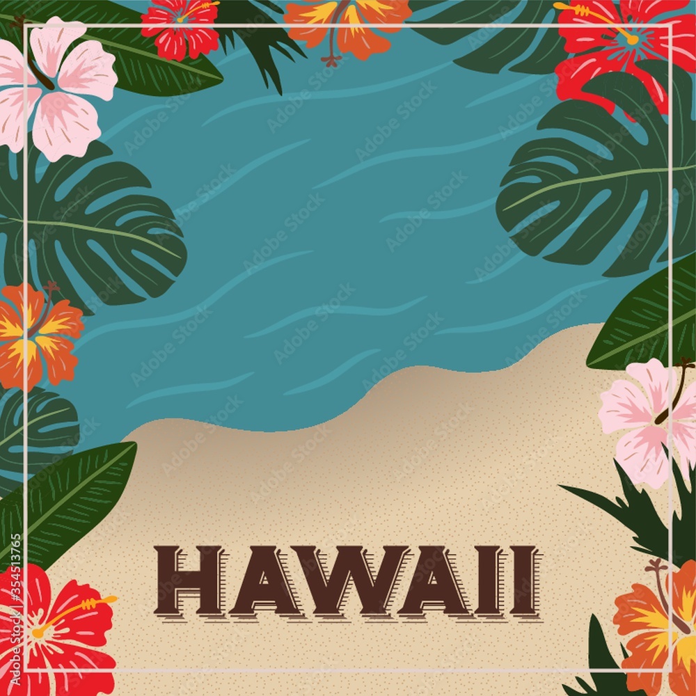 Sticker Hawaii design