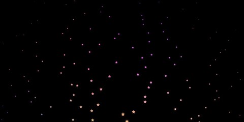 Dark Multicolor vector background with small and big stars. Blur decorative design in simple style with stars. Design for your business promotion.