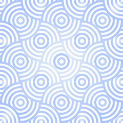 overlapping circle line with color background.