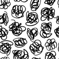 Hand drawn seamless pattern.