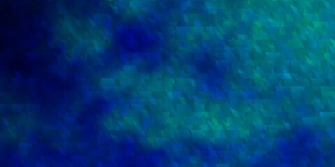 Light BLUE vector template with lines, triangles.