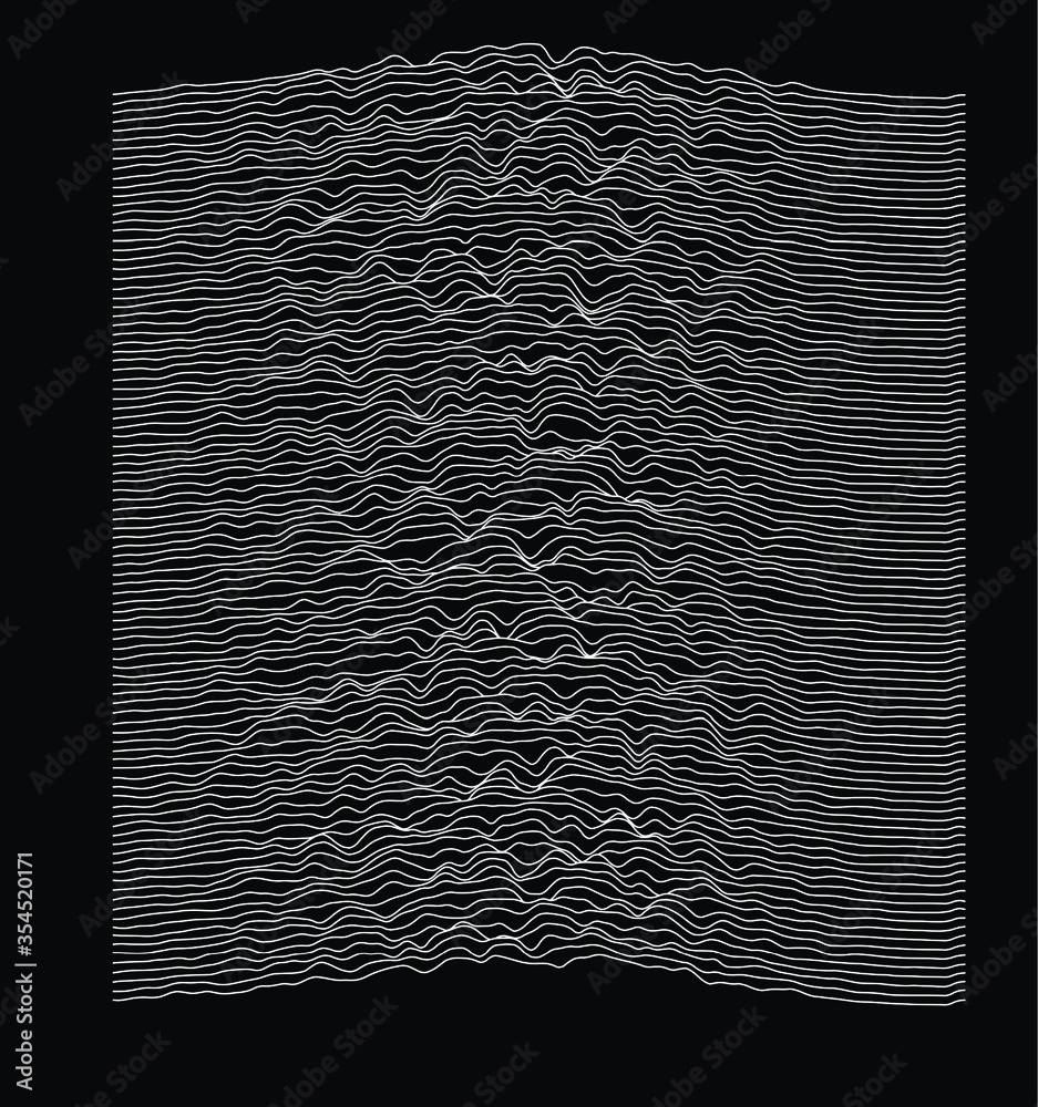 Poster Simplex noise. Parametric Generative glitch art and data visualization.