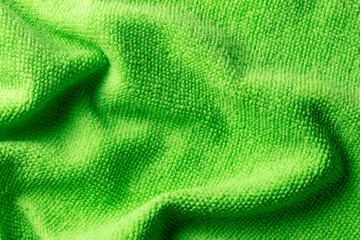 Green fabric as an abstract background.