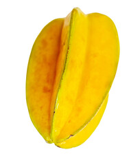Carambola isolated on a white background.