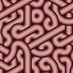 Colour Hexagon Tile Connection art background design illustration