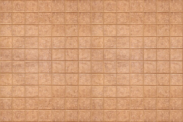 Fototapeta premium Brown the tile wall or ceramic tile texture interior background.